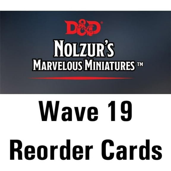 WizKids WZK90594 Dungeons & Dragons Nolzurs Marvelous Unpainted W19 Retail Reorder Cards