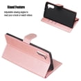 thumbnail image 6 of Wallet Case for Galaxy Note 10+ Plus 6.8" 2019, Allytech Flip Leather Folio Stand Cash Cards Holder Zipper Pocket Protection Shockproof Retro Book Style Cover for Samsung Galaxy Note 10 Plus,Rosegold, 6 of 11