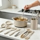 thumbnail image 4 of Juego de utensilios de cocina de silicona, 15 piezas, ideal para cocinar, juego de espátulas resistentes al calor, silicona de grado alimenticio con mangos de acero inoxidable, utensilios de cocina, 4 of 4