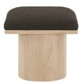 thumbnail image 7 of Meridian Furniture Pavilion Brown Boucle Fabric Bench/Stool, 7 of 7