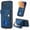 Blue, variant on Allytechgroup for iPhone 16e/ iPhone 17e Wallet Case, Premium PU Leather Back Cover Cards Holder Stand Compatible with Car Mount RFID Blocking Hand Wrist Full Protective Case for Women Girls, Purple