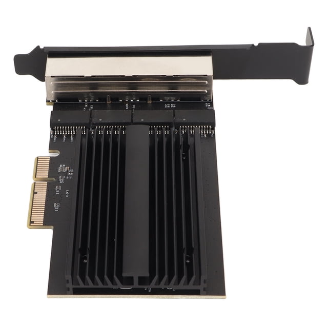 Carte d'Interface PCIE, 4 Ports RJ45 Gigabit Ethernet 2.5Gbps Pratique pour le Bureau