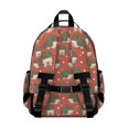 thumbnail image 3 of Hedgehog and Holly Red Pattern Cute School Backpack Bag for School with Padded Back and Adjustable Shoulder Straps 15.25"x11.5"x5.25", 3 of 5