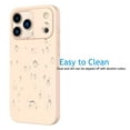 thumbnail image 5 of Cute iPhone 17 Pro Silicone Case for Women - Soft TPU Protective Cover,Rugged Shockproof TPU Bumper, Hard PC Back, Military-Grade Drop Slim Fit for Apple iPhone 17 Pro, Pink, 5 of 7