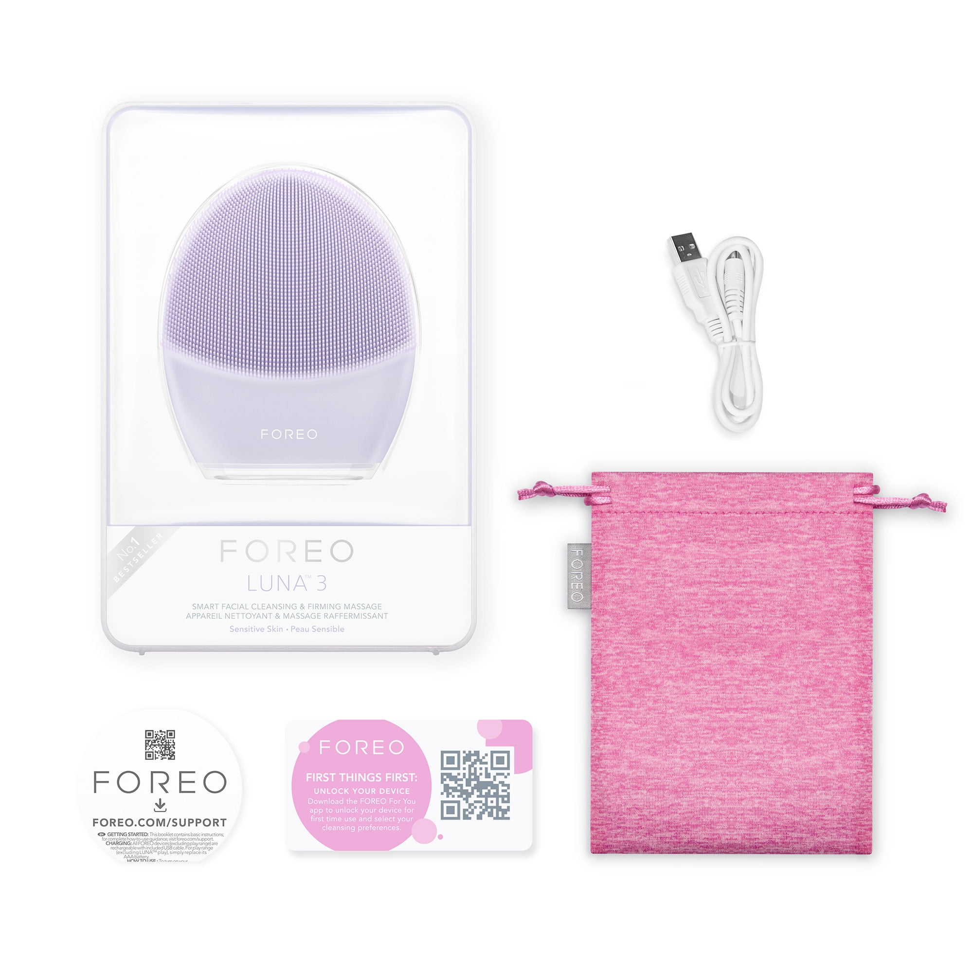 洗顔グッズ Foreo Luna 3 FOREO LUNA 3 – Smart Silicone Facial Cleansing & Firming