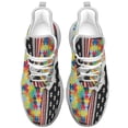 thumbnail image 2 of Autism American flag Shoes Trail Running Shoe Non-Slip Breathable Comfortable Sneakers White Size 7.5, 2 of 7