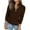 Brown, variant on Womens Sweaters Quarter Zip Knit Long Sleeve Business Casual Pullover Tops Fall Fashion Work Outfits