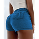 thumbnail image 5 of Falda Pantalón Vaquera para Mujer, Sexy, de Cintura Alta, Asimétrica, Corta y Minifalda. Azul Oscuro L, 5 of 7