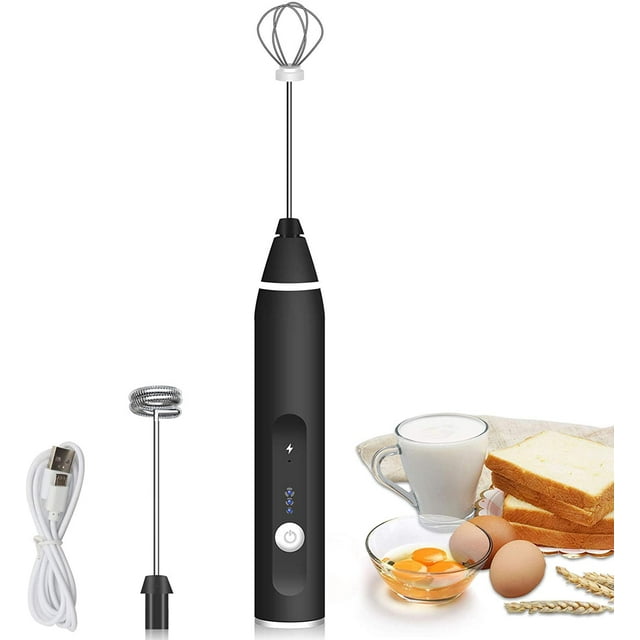 Mousseur à Lait, Mousseur à Lait Portatif Rechargeable USB Mousseur à Café