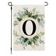 thumbnail image 1 of Xihbxyly Bandera de Jardín de Lino, Inicial de Apellido Personalizada, Estampado de Planta Verde, Pancarta Decorativa de Doble Cara, Decoración para Patio, Porche o Balcón, 30 X 45 Cm, 1 of 2