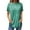 KD07-Turquoise, variant on Womens Flowy Summer Tops Curved Hem O Neck Shirts for Women Trendy Plain Oversized Tee Shirts Short Sleeve Tunic 2024 Fall Fashion 2024 Casual Plus Size Clothing Navy XL