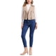 thumbnail image 2 of CHALECO CORTO SIN MANGAS DE SUEDE SINTÉTICO PARA MUJERES INSPIRADORAS CHIC TALLA M CAQUI, 2 of 6