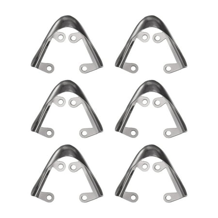 

Uxcell 3pair Shoes Pointed Protector 1.38 x1.61 x0.55 Metal Women Toe Tip Cap Cover Elegant Black