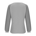 thumbnail image 5 of Yuyuzo Sweatshirts à Col Rond pour Femmes Manches Longues à Blocs de Couleur Texturés Pull Ample Confortable, 5 of 5