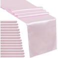 thumbnail image 2 of 15 Pack Pink Satin Table Runner 12 x 108 Inch Long Table Runner for Wedding Birthday Party Engagement Decorations, 2 of 7