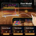 thumbnail image 3 of LED Note Board With 7 Colors Includes Adapter 13 X10 Led Drawing Board For Kids Light Up Dry Erase Boards With 7 Markers Soft Cloth Hanging Chain Holiday,20*20cm, 3 of 4