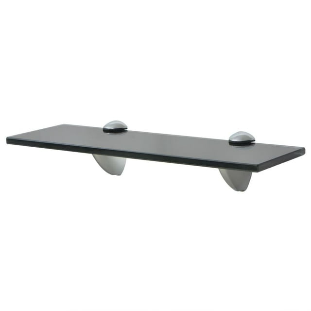 Estantería flotante de pared VidaXL Modern de vidrio templado negro
