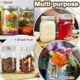 thumbnail image 3 of Mason Jars,16oz Regular Mouth Airtight Glass Jars with Leak-Proof Lids for Canning, Food Storage, Smoothies, Coffee & Crafts (2 Pack), 3 of 8