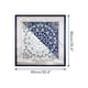 thumbnail image 3 of INSPIRE CHIC Mujeres Saten Cuadrado Bufanda 35" Gran Paisley Bufanda de Seda para el Cabello Envoltura de Sueño Bandanas 90x90cm/35.4x35.4" Azul Marino Blanco, 3 of 6