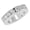 Platinum, variant on 2 Carat (ctw) Round Diamond Ladies Channel Set Half-Way Semi-Eternity Wedding Anniversary Stackable Ring Band Ultra Premium Collection Platinum Size-7