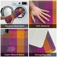 thumbnail image 4 of Daiia Purple Yellow Buffalo Plaid Front Door Mat, Heavy Duty Durable Welcome Mat for Outdoor Indoor, Dirt Trapper Waterproof Super Absorbent Door Mat, 16" x 24", 4 of 9