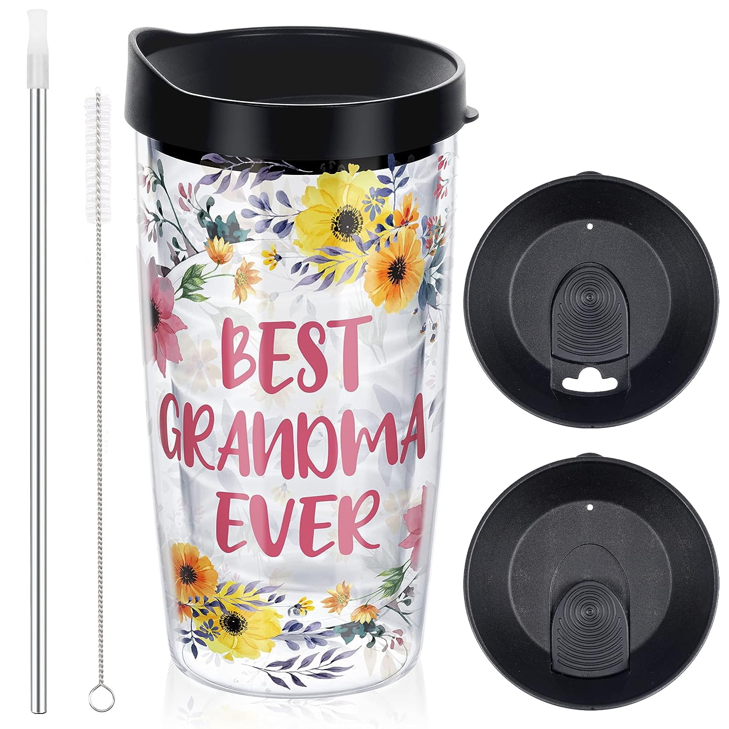 Gifts for Grandma Best Grandma Ever Tumblers, Modwnfy Best Grandma