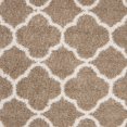 thumbnail image 4 of SAFAVIEH New York Ruben Geometric Quatrefoil Area Rug, Dark Beige/Ivory, 6'7" x 6'7" Round, 4 of 5