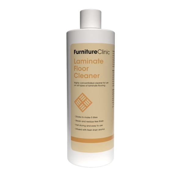 Furniture Clinic Laminate Floor Cleaner | Dilutes to Make 170 FL Oz | Easy and Safe Application | Quick-Drying with Linen Aroma | 17oz / 50