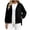 Black, variant on Jackets for Women with Hooded Long Sleeve Full Zip up Cinch Cuff Outerwear Jackets Loose Fitted Tops with Pockets