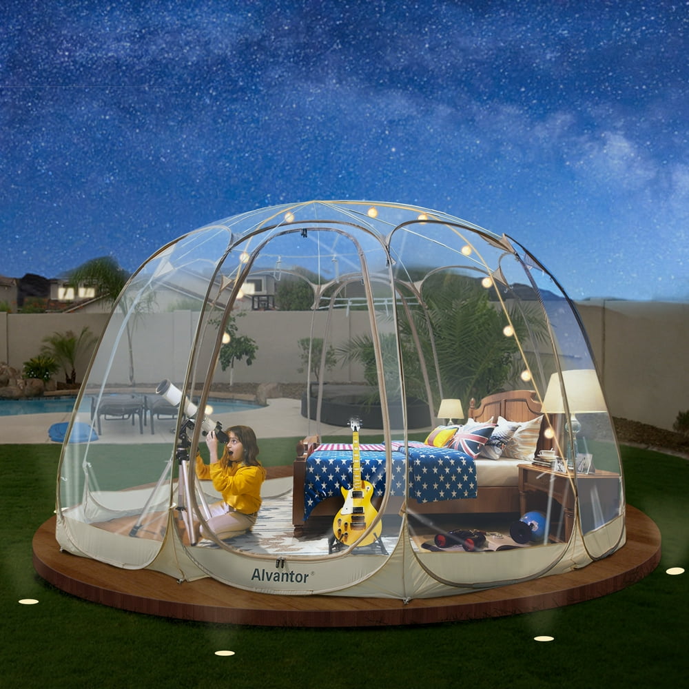 Bubble Tent Pop up Canopy Family Camping Gazebo 15x15 Beige Walmart