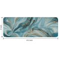 thumbnail image 7 of Blue Gold Marble Pattern Kitchen Rug Mat,Kitchen Runner Rugs Non Skid Washable,Decorative Kitchen Floor Mats for Kitchen,Sink,Laundry,17"x47.2", 7 of 7