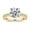 Yellow Gold, variant on 4CT Moissanite Engagement Rings for Women,D color VVS1 Round Promise Wedding Ring 18K White Gold Plated S925 Sterling Silver