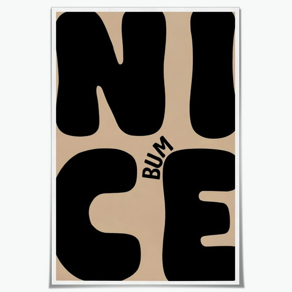 AIR-Black Bathroom Art Posters Nice Bum Art Prints Funny Bold Neutral Bathroom Wall Art Bathroom Wall Decor Minimalist Wall Art For Bathroom Restroom Bedroom Decoration Aesthetic 16x24inch Unframed