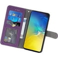 thumbnail image 3 of Asuwish Compatible with Samsung Galaxy S10e Wallet Case and Tempered Glass Screen Protector Flip Cover Credit Card, 3 of 5