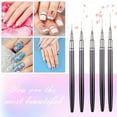 thumbnail image 5 of Set of 5 nail brushes, Different sizes, Black/Grey, 5 of 5