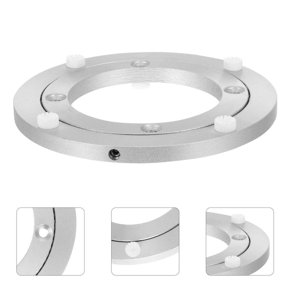 LOLIPPYY 360 Degree Rotating Swivel Plate with Plated Aluminium Alloy Bearing for Dining Tables