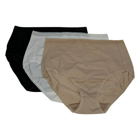 

Breezies Panties Sz L Comfort Air Effects Breathable Full Briefs Black A473398 Regular Size