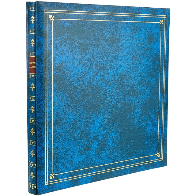 Pioneer Photo Albums Mp-300/Rb Álbum de fotos con cubierta de polipiel con encuadernación postal de 300 bolsillos para impresiones de 3,5 por 5,25 pulgadas, color azul real