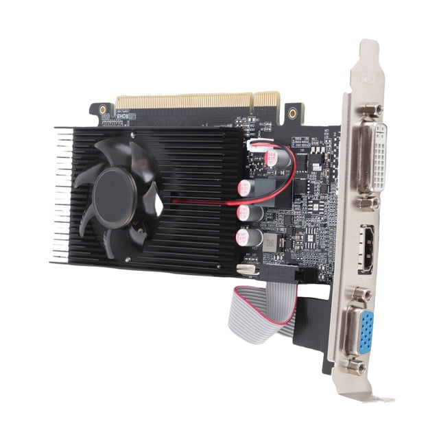 Tarjeta De Gráficos Por Computadora, 2 GB DDR3 64bit PCI E TARJETA DE GRÁFICOS 1200MHz Frecuencia Eficiente De 700MHz De 700MHz Para 10 11 Para La Visualización De