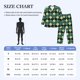 thumbnail image 4 of Balery Green Squares Pijama para Hombre de Dos Piezas con Manga Larga, Conjunto de Dormir y Descanso Suave con Bolsillos-Large, 4 of 7