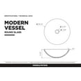 thumbnail image 6 of Fine Fixtures  Modern glass Vessel Round 16 X 16 Gold Gold Finish, 6 of 6