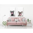 thumbnail image 2 of Awkward Styles Raccoon and Koala Chewing Bubble Gum Kids Room Decor Raccoon Canvas Bubble Gum Wall Art Gum Art Koala with Pink Gum Canvas Animal Wall Art Raccoon Canvas Painting Print Gift Set of 2, 2 of 4