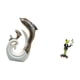 thumbnail image 5 of Estatua De Cerámica De Delfín Camarero/rana. Arte Abstracto Moderno. Escultura Animal. Figura Decorativa Creativa. Ideal Para Soporte De TV, Chimenea, Oficina, Sala De Estar, Mesa De Centro,, 5 of 8