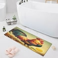 thumbnail image 7 of Retro Rooster Bathroom Rug Non Slip Bathroom Mats Entry Door Soft Carpets for Kitchen Bedroom Living Room 39x20 inch, 7 of 7