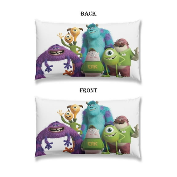 Monsters University Pillow Cover Pillowcase Double Side Printing for Long Throw Pillow 11.8*19.7IN