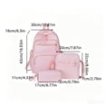 thumbnail image 3 of Backpack for Girls 3PCS Polka Dots School Backpacks with Lunch Box Pencil Case Kids Backpack for Elementary Travel Backpack, 3 of 5