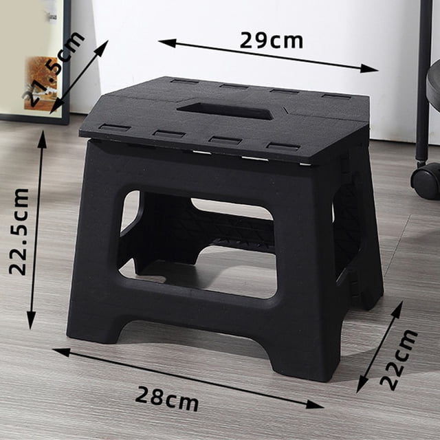 Mosiee Portable Folding Stool: Heavy-Duty, Ergonomic Design For Home & Outdoor Use!