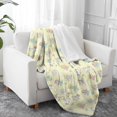 thumbnail image 2 of Princess Unicorn Yellow Pattern Soft Sherpa Fleece Throw Blanket, Warm Cozy Plush Blanket for Sofa Bed Couch, All Season, 40"x50", 2 of 5