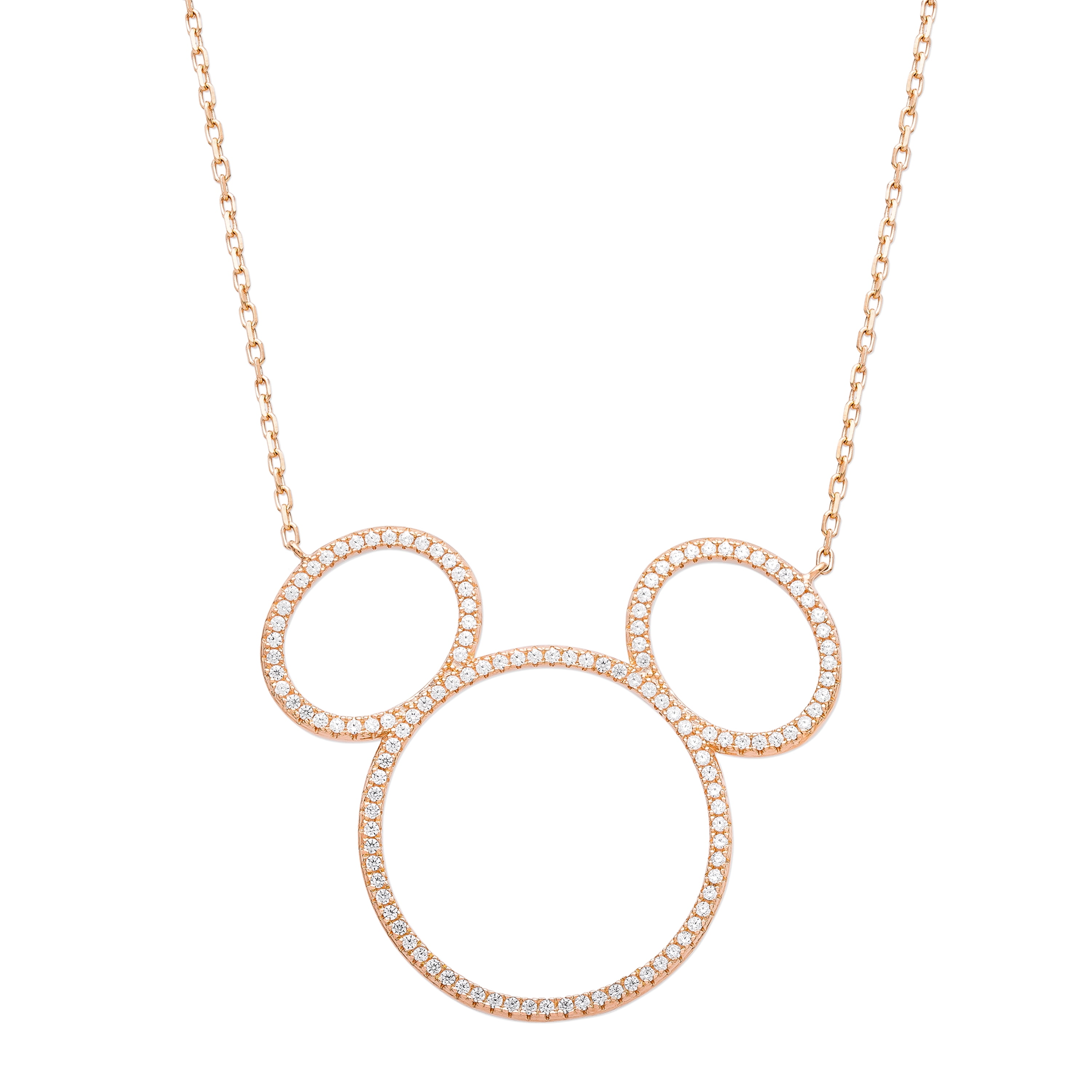 Disney Mickey Mouse Women's CZ Pink 