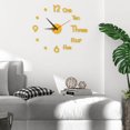 thumbnail image 4 of Rbaofujie Decorations for Living Room Large Wall Clock Watch DIY Sticker Wall Clocks Pared Home Decoration Special Living Room Home Decoration Office Shop Art Decor Wall Clock for Bedroom Gold, 4 of 7